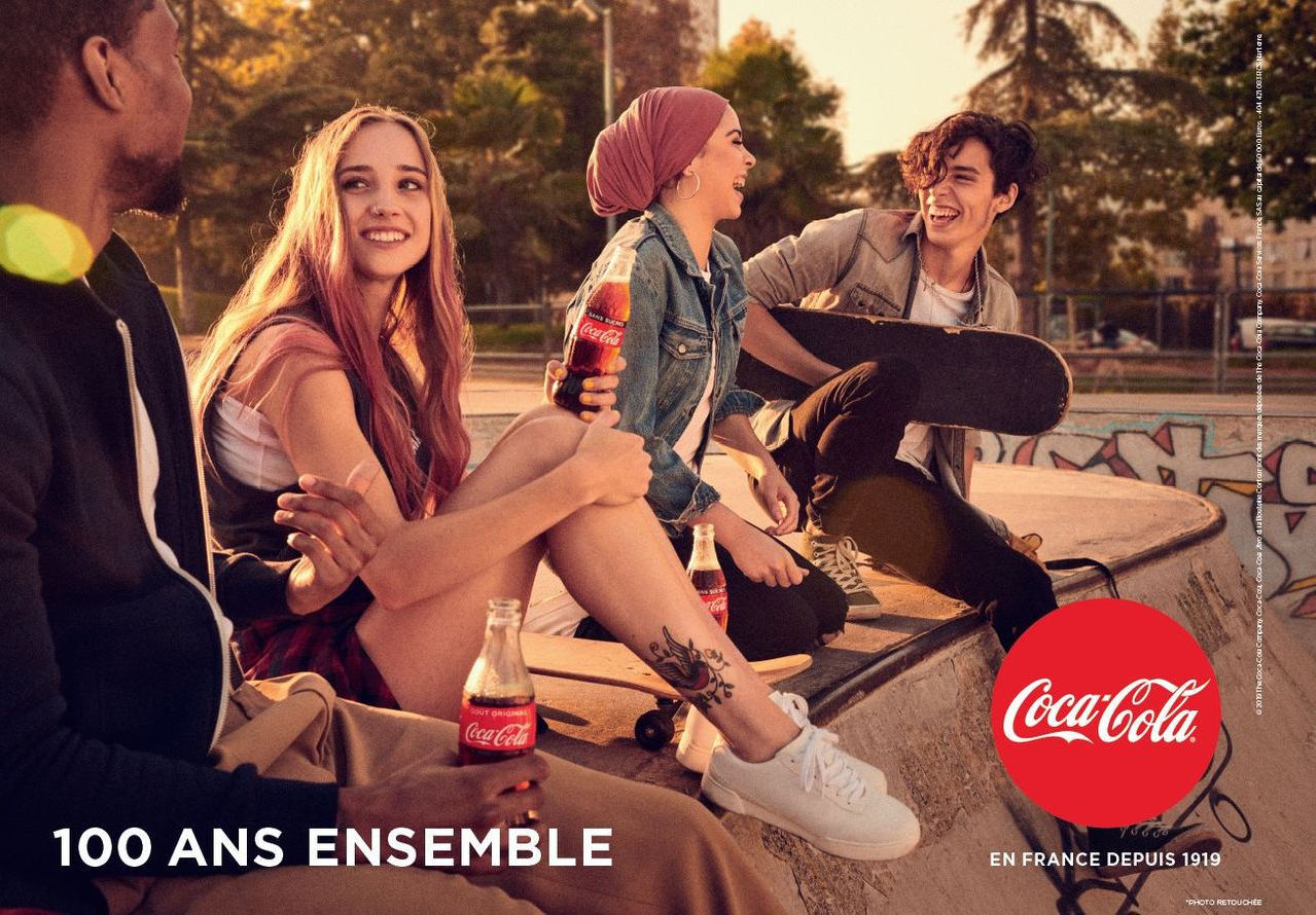 identité de marque gagnante Coca-Cola